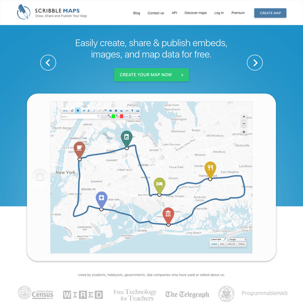 Landing page for geolocation service