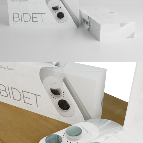 Design the packaging (box) for a new bidet attachment for toilets Design von basliktalha