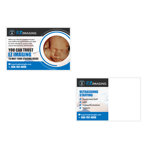 ULTRASOUND STAFFING CARD/FLYER Diseño de julie_