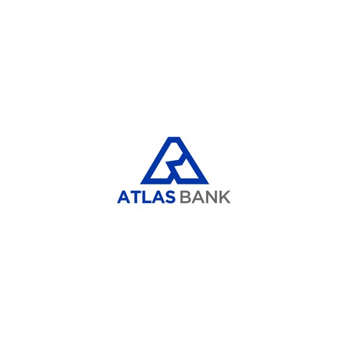 Logo for Atlas Online Bank. Design by byjudesign