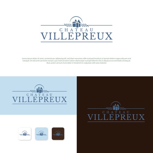 Modern new logo for French chateau and vineyard Design by Danielle Curtis