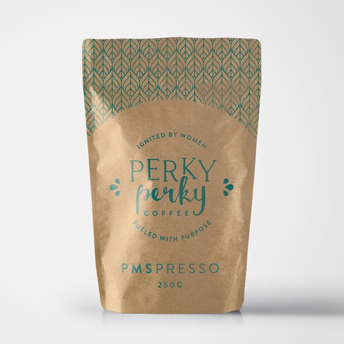 Perky Perky, Coffee Designed for Women Design por bekidesignsstuff