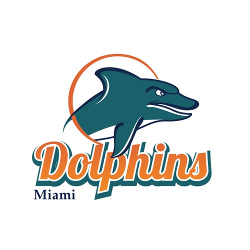 99designs community contest: Help the Miami Dolphins NFL team re-design its logo! Design réalisé par Cille86