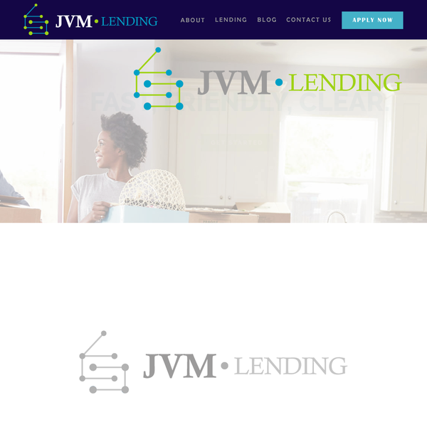 Design by 1554 titled "Logo design for California mortgage company: JVM Lending."