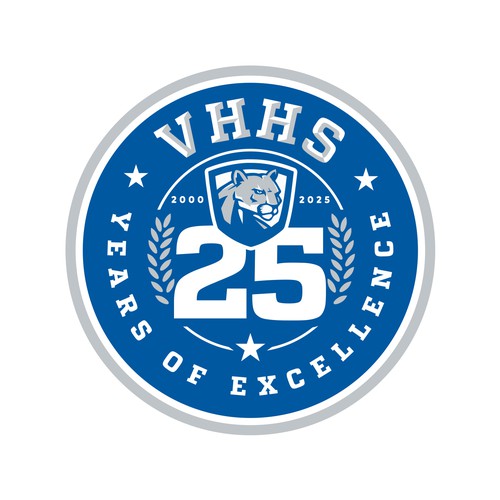Logo for school's 25th year of excellence Design by Argim
