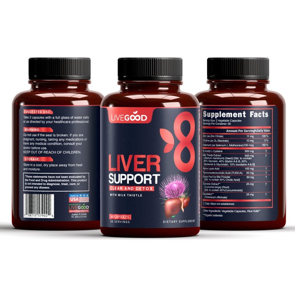 Label design for Liver support supplement