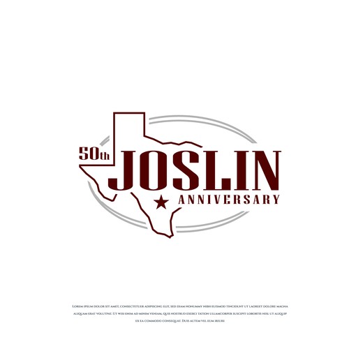 50th Anniversary Logo for Houston Contractor Design by Rustu Design