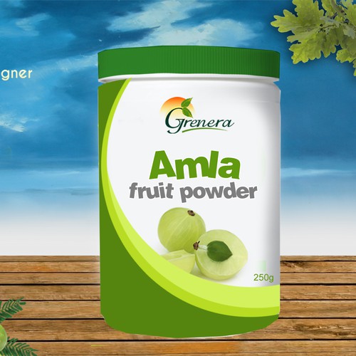 Amla Fruit Powder Label Design by Heart Favorite Designs