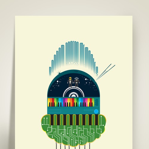 99designs community contest: create a Daft Punk concert poster Design by ADMDesign Studio