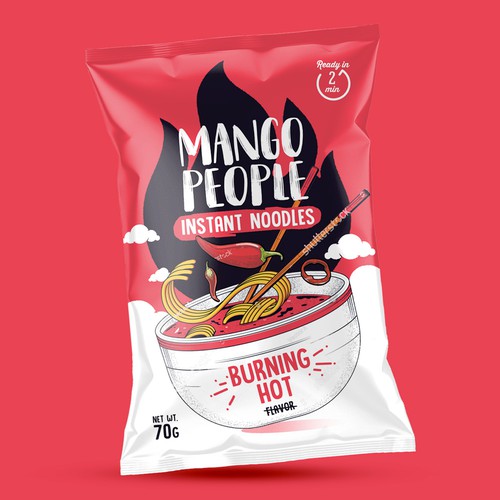 Playful Instant Noodle Packaging Design Challenge Design by tomdesign.org