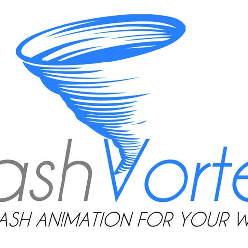 FlashVortex.com logo デザイン by design2work