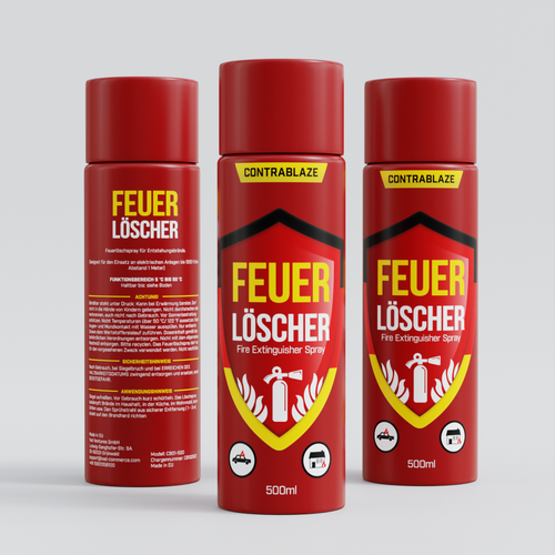 Fire Extinguisher Spray Design Design by podbara