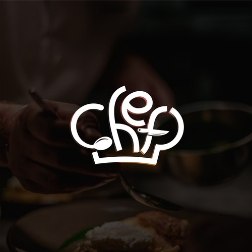 "CHEF": Food & Cooking Social Media Logo Design by O N I X