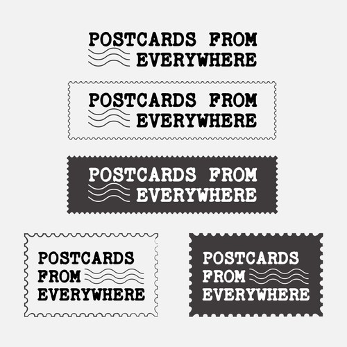 Postcards from Everywhere Logo Design by Taslima Karim