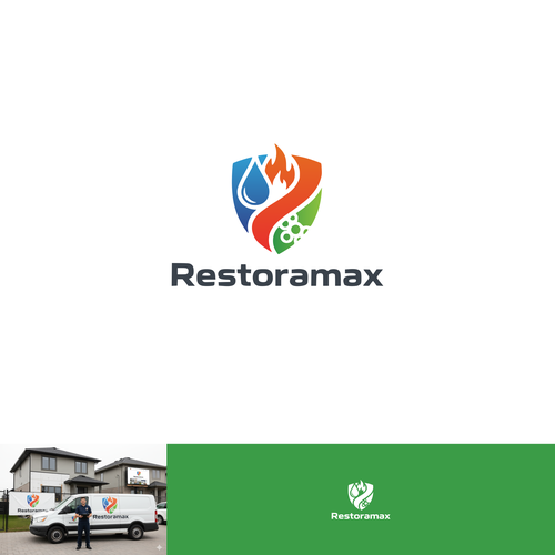 Restoration Company Branding. Design by ekhodgm