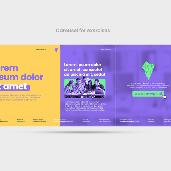 Design realizzato da G 3 intitolato "Design Template Instgram"