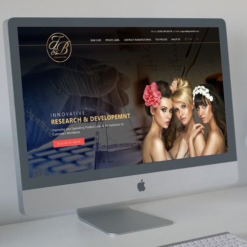 Black & gold themed website design Diseño de sandy#ogma