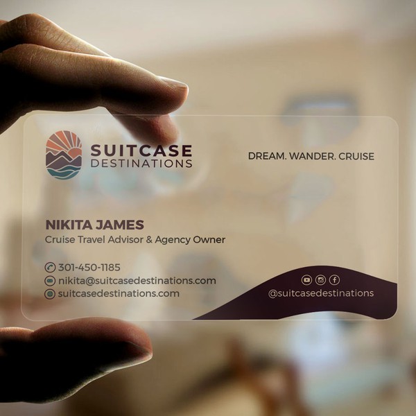 Transparent Business card design