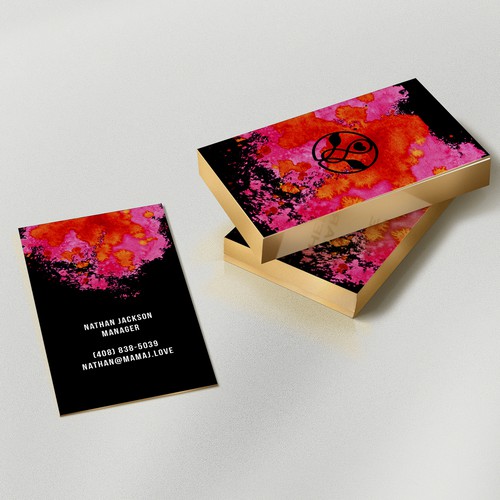 Business cards for sensational artist - Mama J Design por AnneMarieG