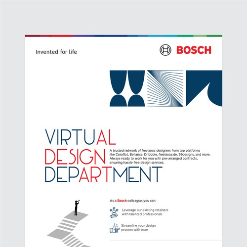 Flyer design for BOSCH; progressive service offering Design by Muhammad Shahrooz