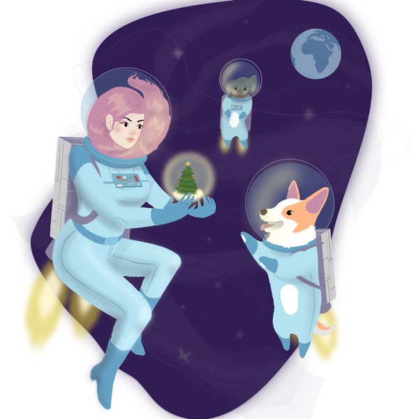 In space