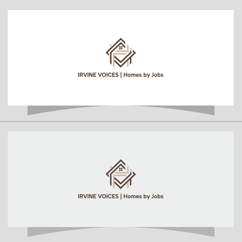 Irvine Voices - Homes for Jobs Logo Design by Ciara_ art