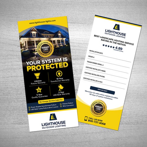 Warranty card and brochure design, Postcard, flyer or print contest