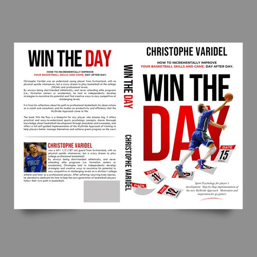 Book design - A book about basketball improvement and sport psychology Design by Yna