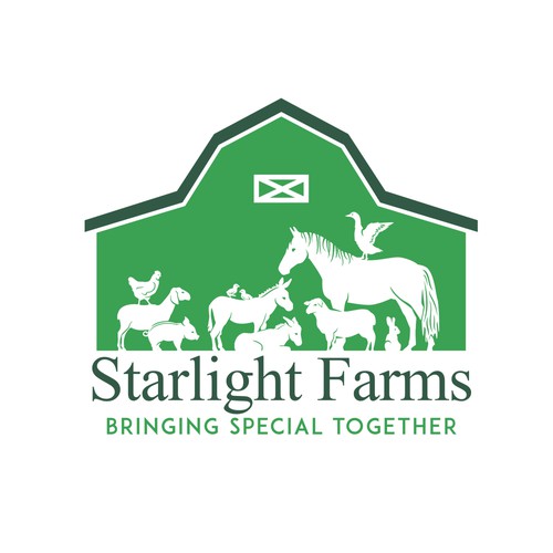 feel good farm/ animal logo for "special needs" children Design by Linduska
