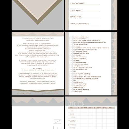 design a layout for a planner Design by hlnd