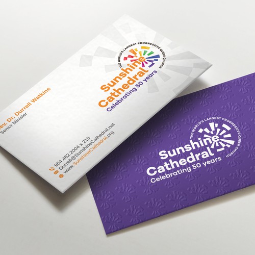 Business Card for Growing Progressing LGBTQ Church Design by LAXMI DESIGNHUB