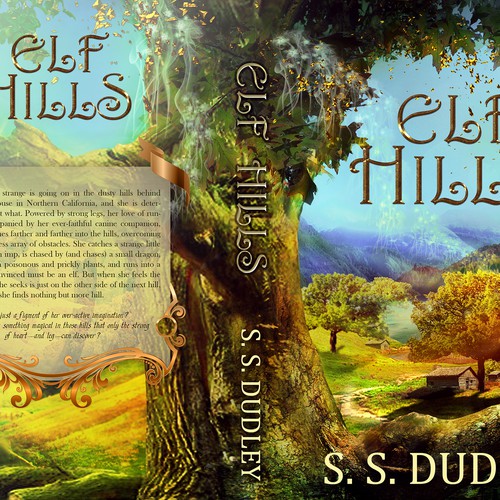 Book cover for children's fantasy novel based in the CA countryside Réalisé par Ddialethe