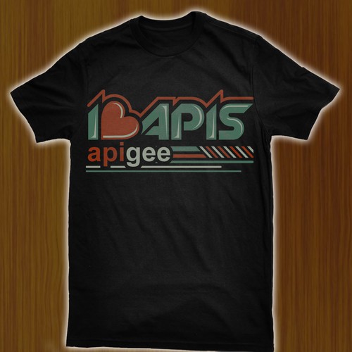 t-shirt design for Apigee Diseño de doniel