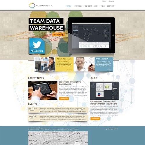 Web page design contest entry by A Visualland⚡️