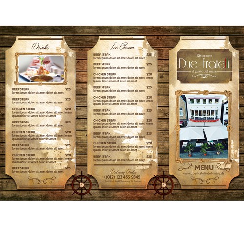 Menu contest entry by Wanderson Diniz