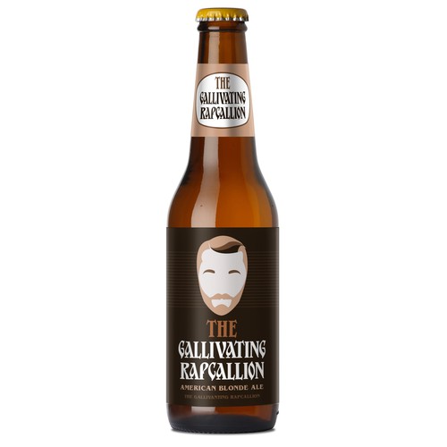 "The Gallivanting Rapscallion" beer bottle label... Design by zhutoli