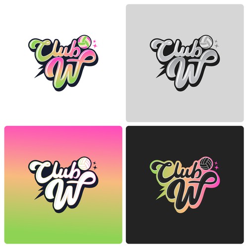 Retro-Cool Logo/Brand Launch For New Youth Volleyball Club Design by Oranye Putih