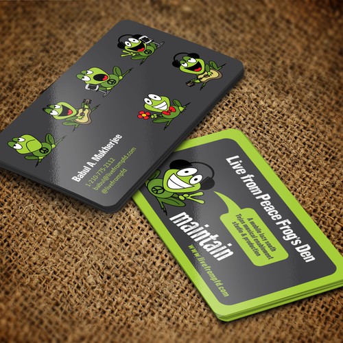 Designs Goofy music studio needs a kickass business card! Business