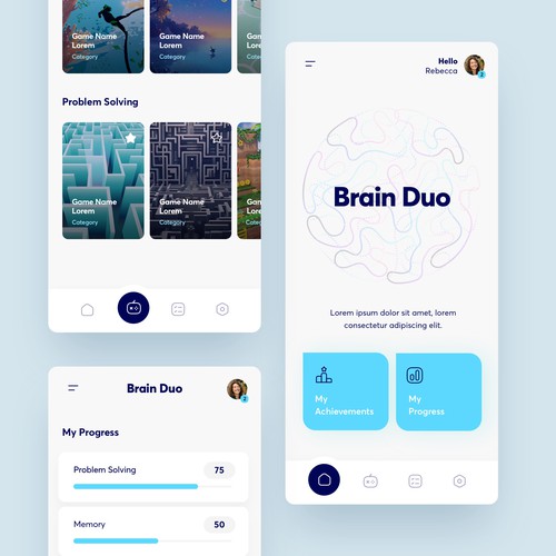 iOS/Android mobile app UI Design by Minimal D