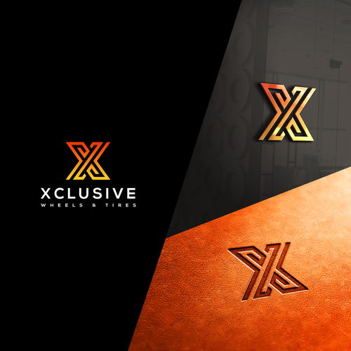 XCLUSIVE - Wheels & Tires LOGO // Needs modern, edgy, simplistic design Design by -Spartacus-