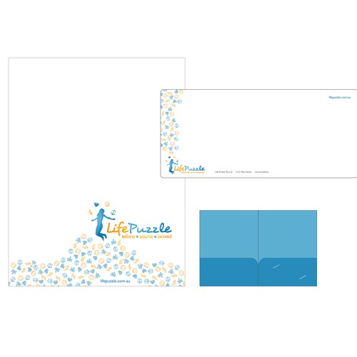 Stationery & Business Cards for Life Puzzle Design por citlali