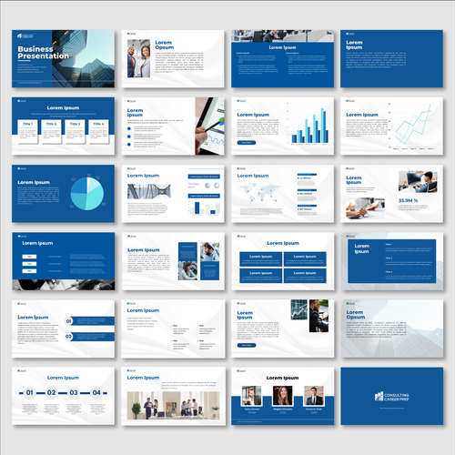 Simple/Minimalist, Guide-Style PowerPoint for an Online Consulting Career Prep Selling Digital Guides Design von Alpha_D