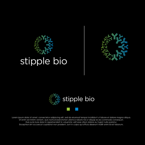 Design a logo for a biotech that uses "molecular stippling" to map out cancer's vulnerabilities Design by Nurseart13