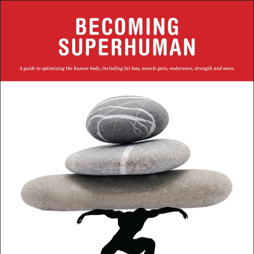 "Becoming Superhuman" Book Cover Design by sofiesticated