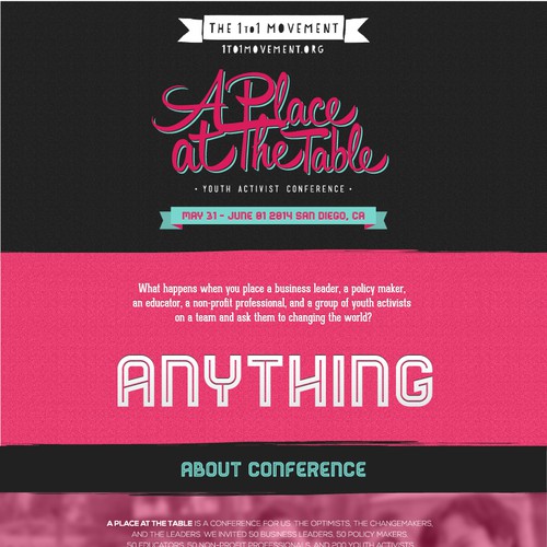 Create an event registration for a youth-based conference Design von RODE dizajn