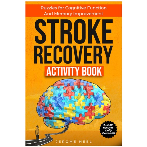 Stroke recovery activity book: Puzzles for cognitive function and memory improvement Diseño de Imttoo