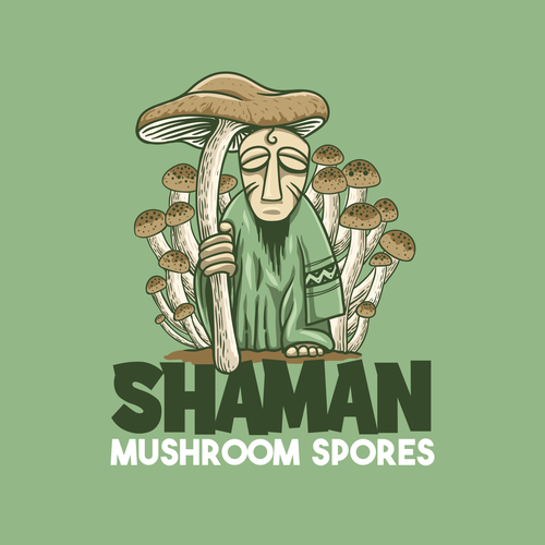 Magic mushroom spore logo for e-commerce business Design by Ongie