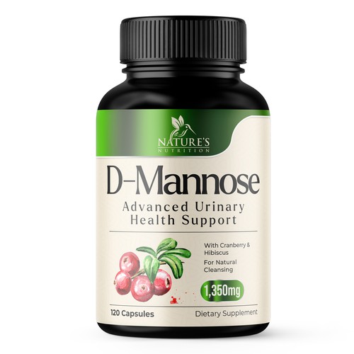 Colorful D-Mannose Design Needed for Nature's Nutrition Design by UnderTheSea™