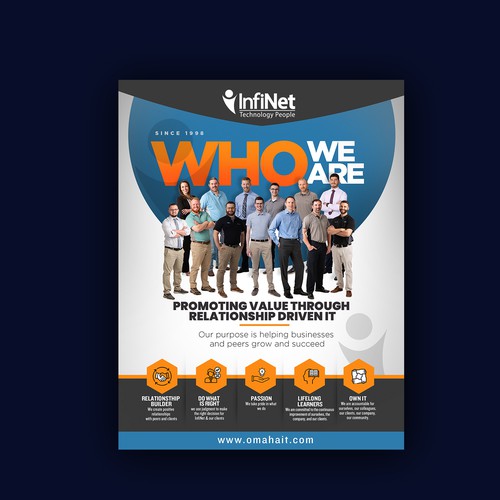 Tech Company "About Us" Flyer Design by ektadevesh