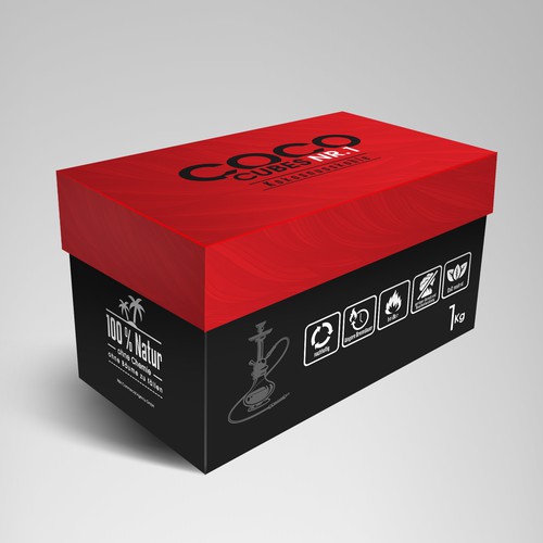 Design a box for Shisha charcoal cubes | Product packaging contest